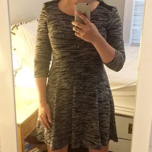 Fit and flare sweater dress
